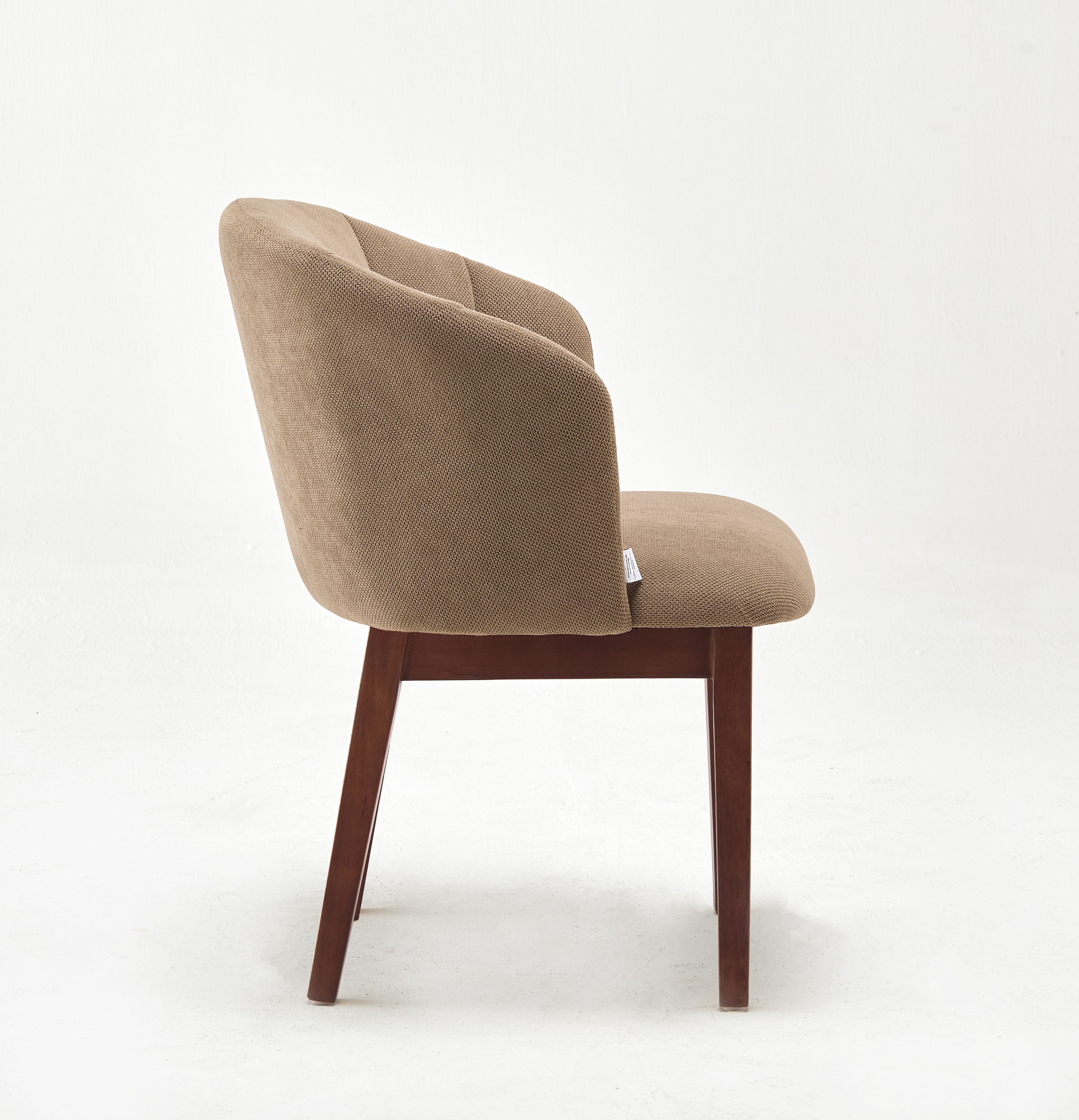 Modern Dora Brown Upholstered Chair