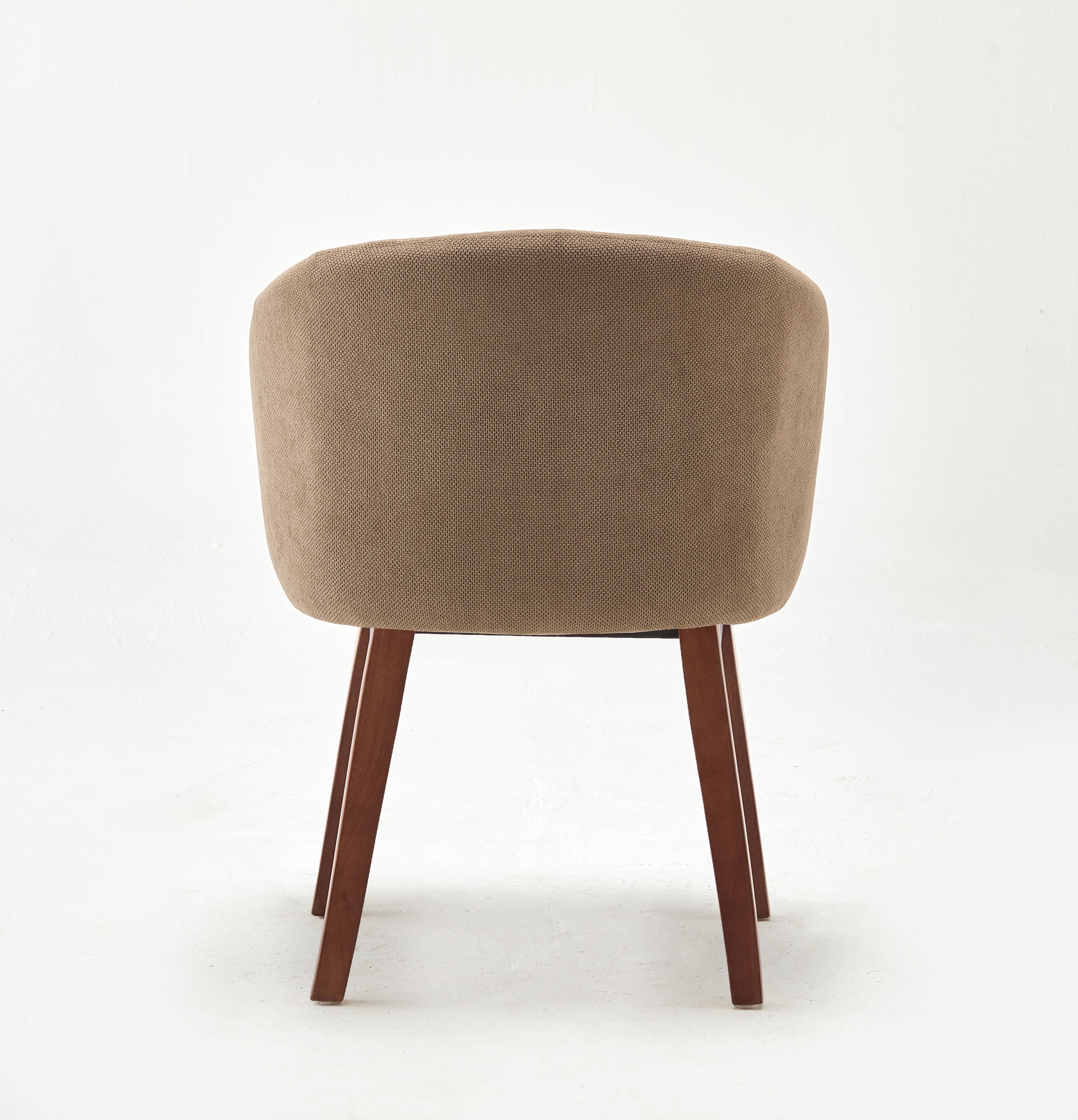 Modern Dora Brown Upholstered Chair