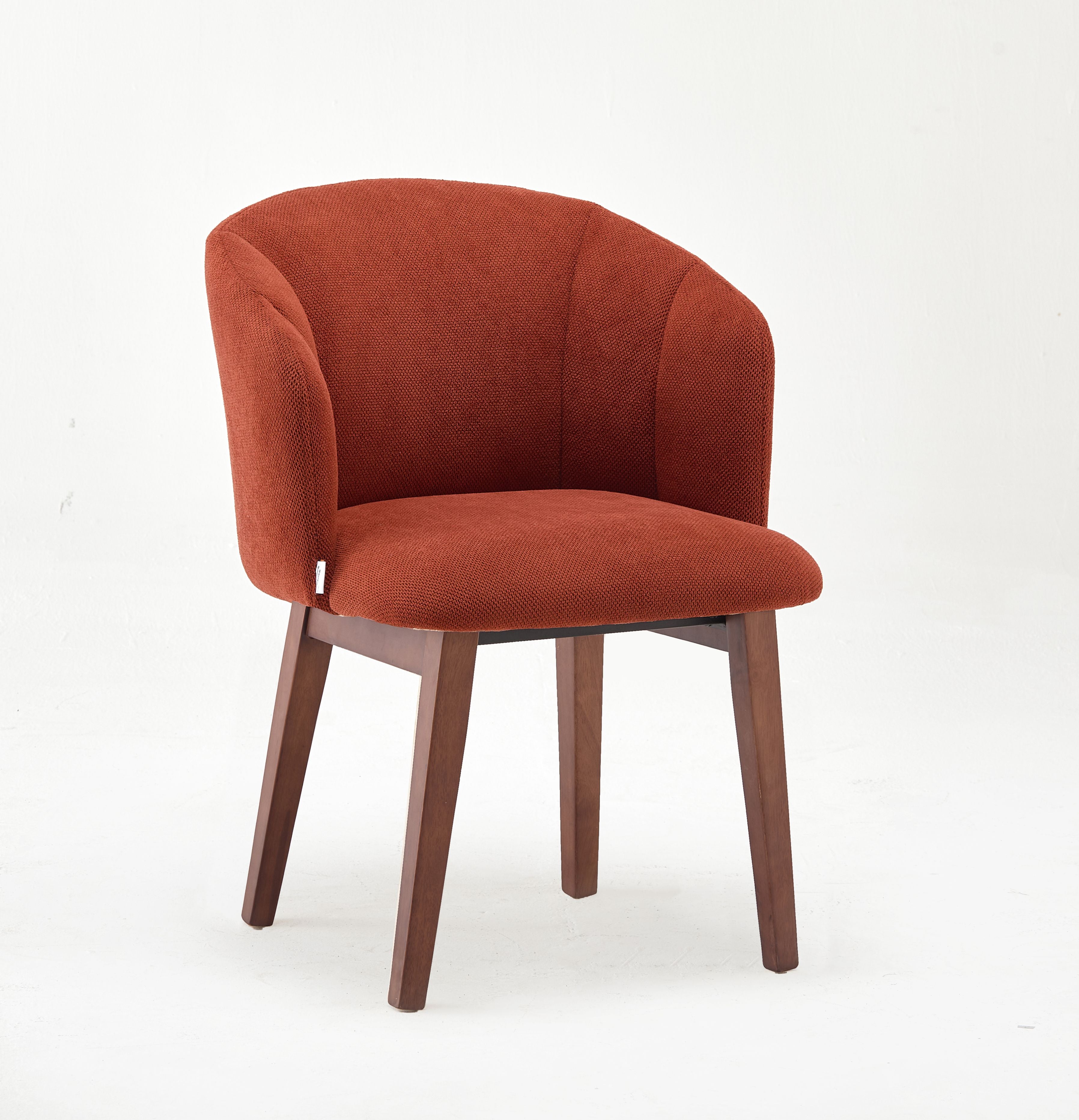 Modern Dora Orange Upholstered Chair