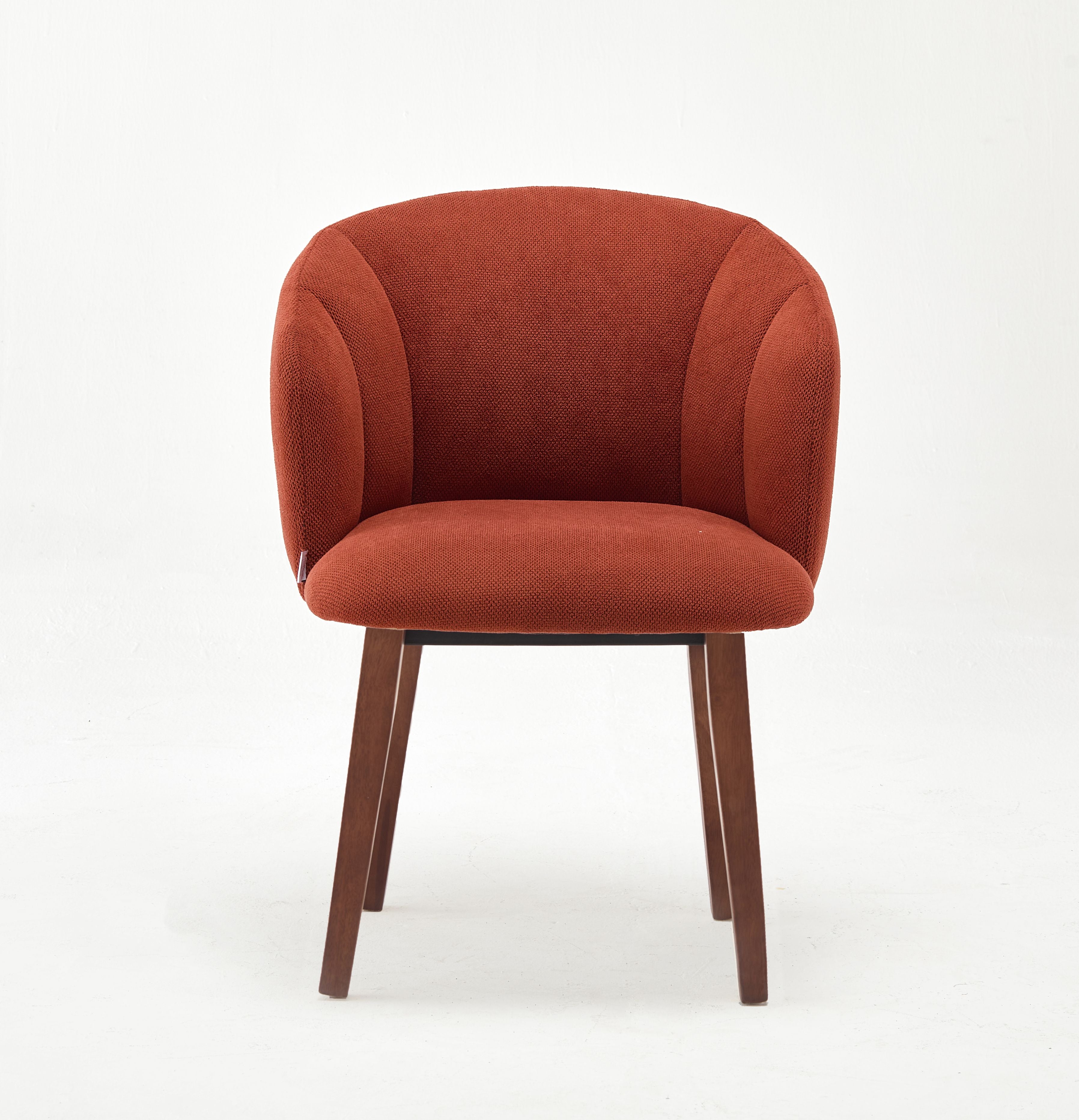 Modern Dora Orange Upholstered Chair