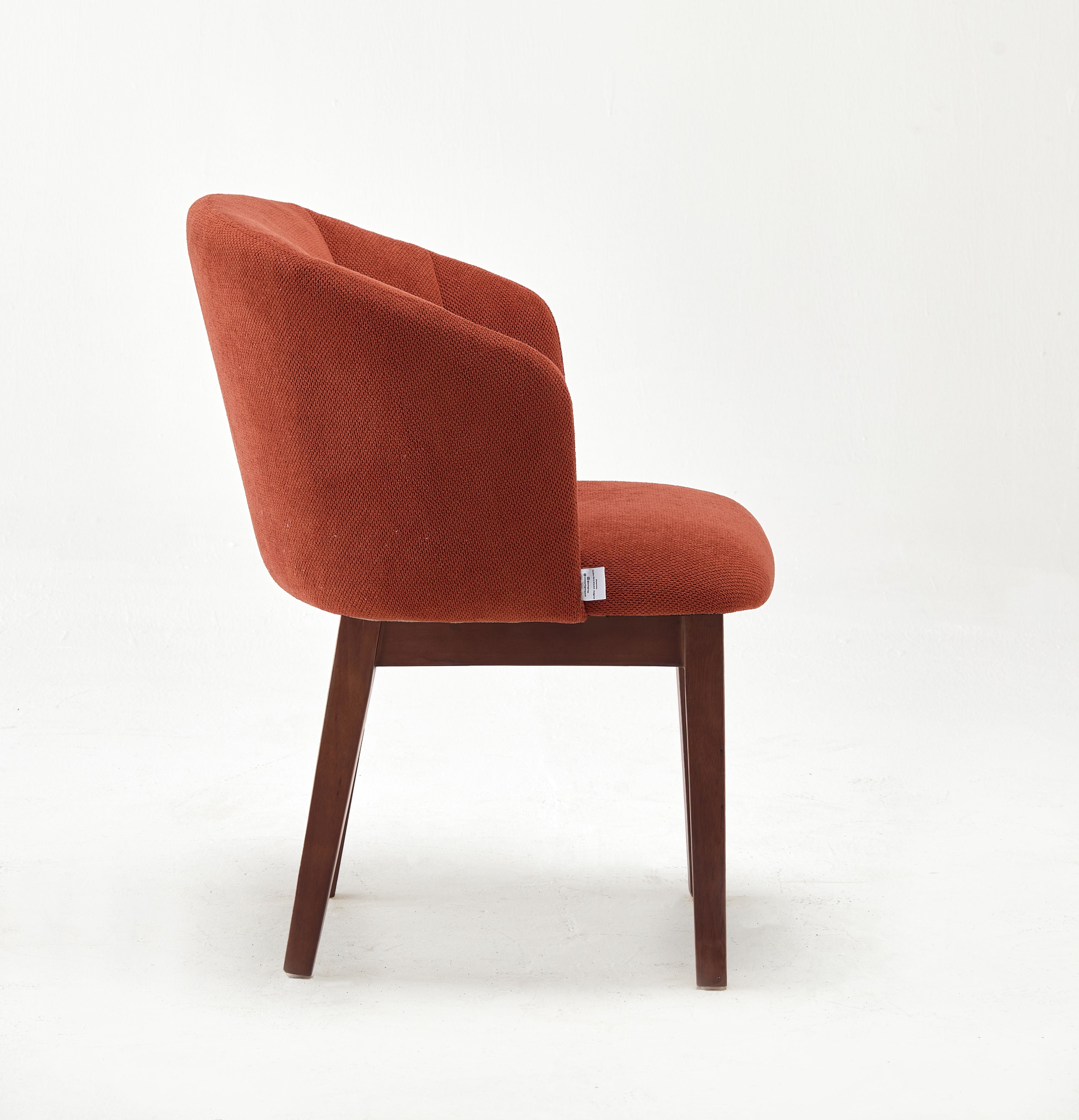 Modern Dora Orange Upholstered Chair