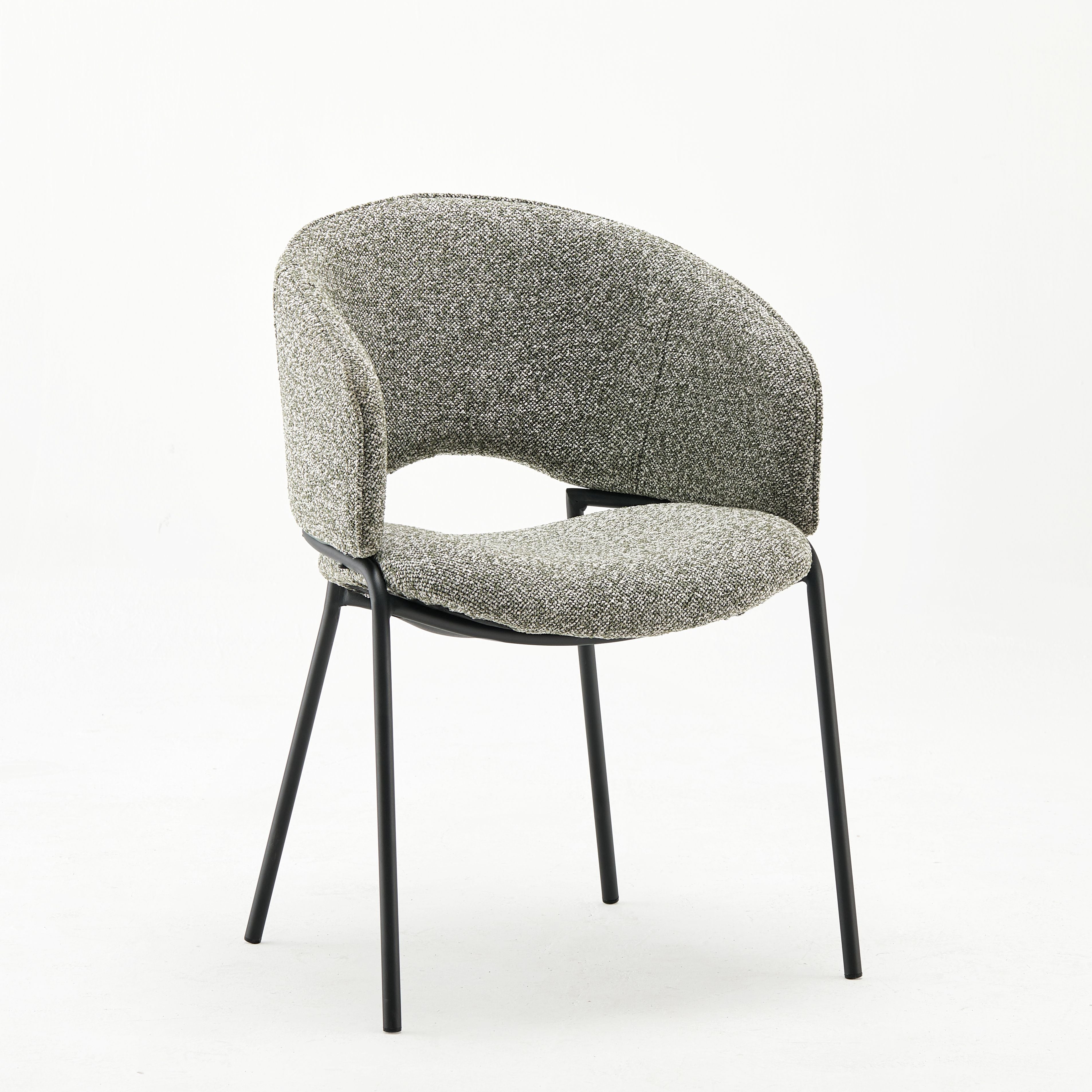 Modern Gino Green Upholstered Armchair