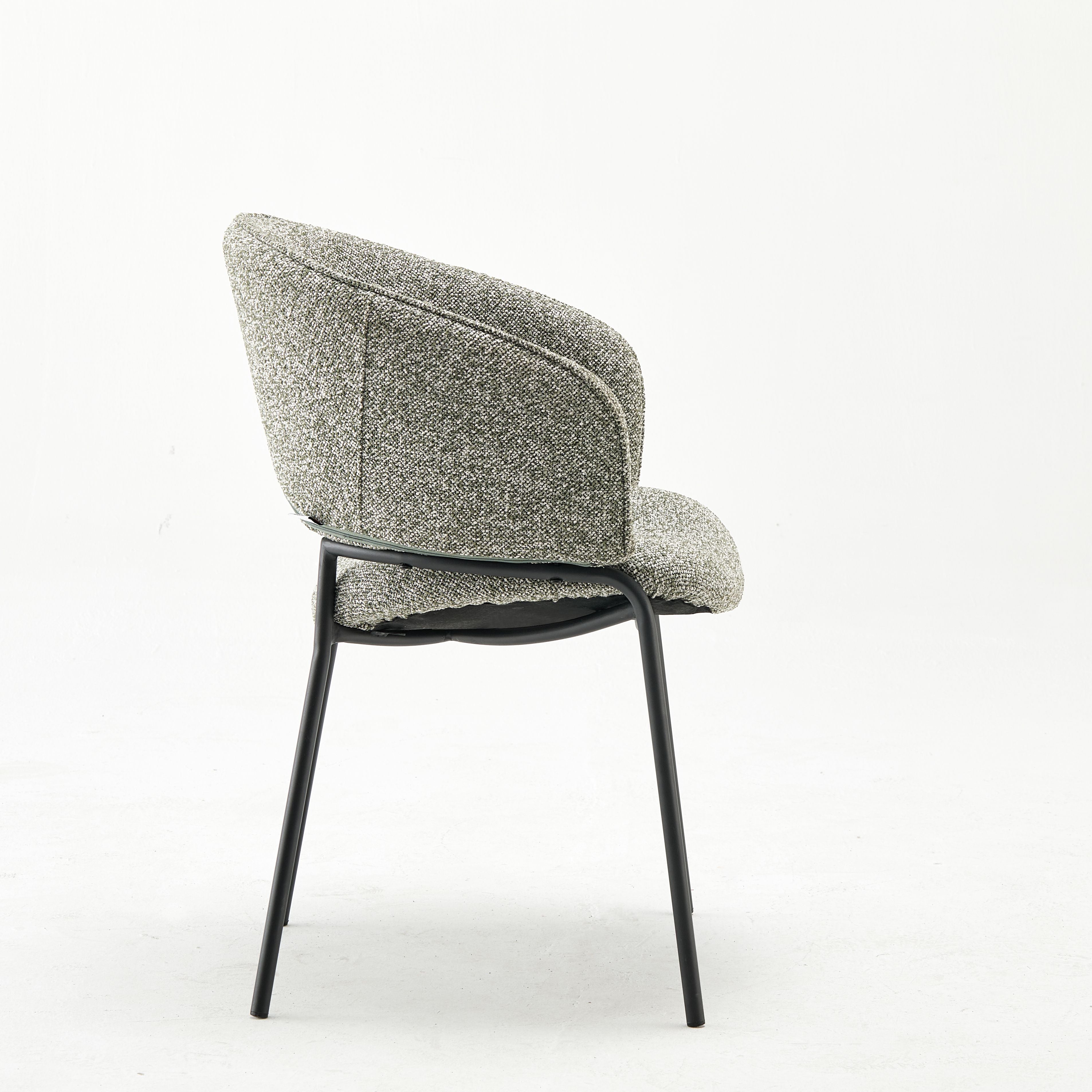 Modern Gino Green Upholstered Armchair