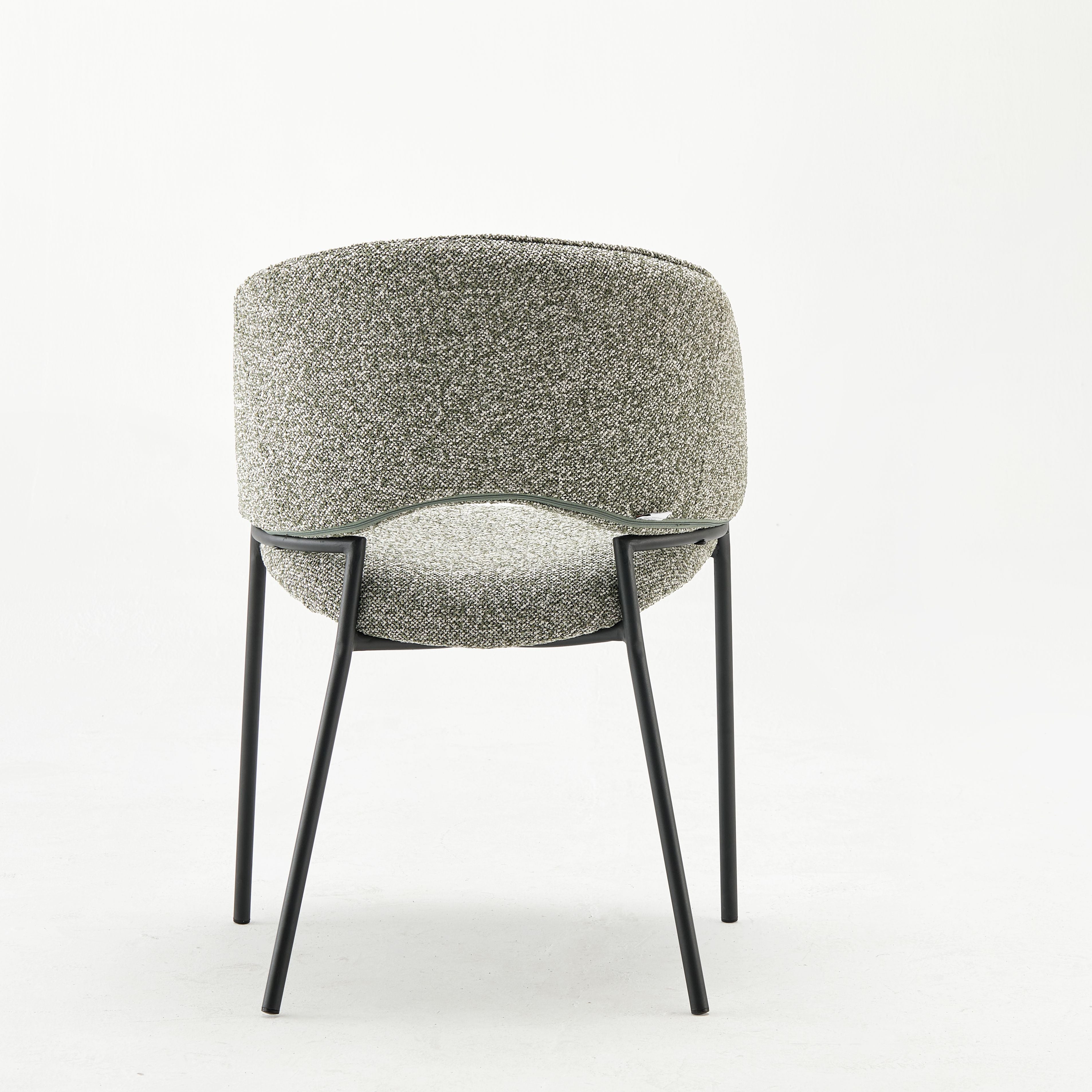 Modern Gino Green Upholstered Armchair