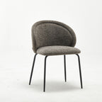 Modern Upholstered Judith Dark Fabric Dining Chair