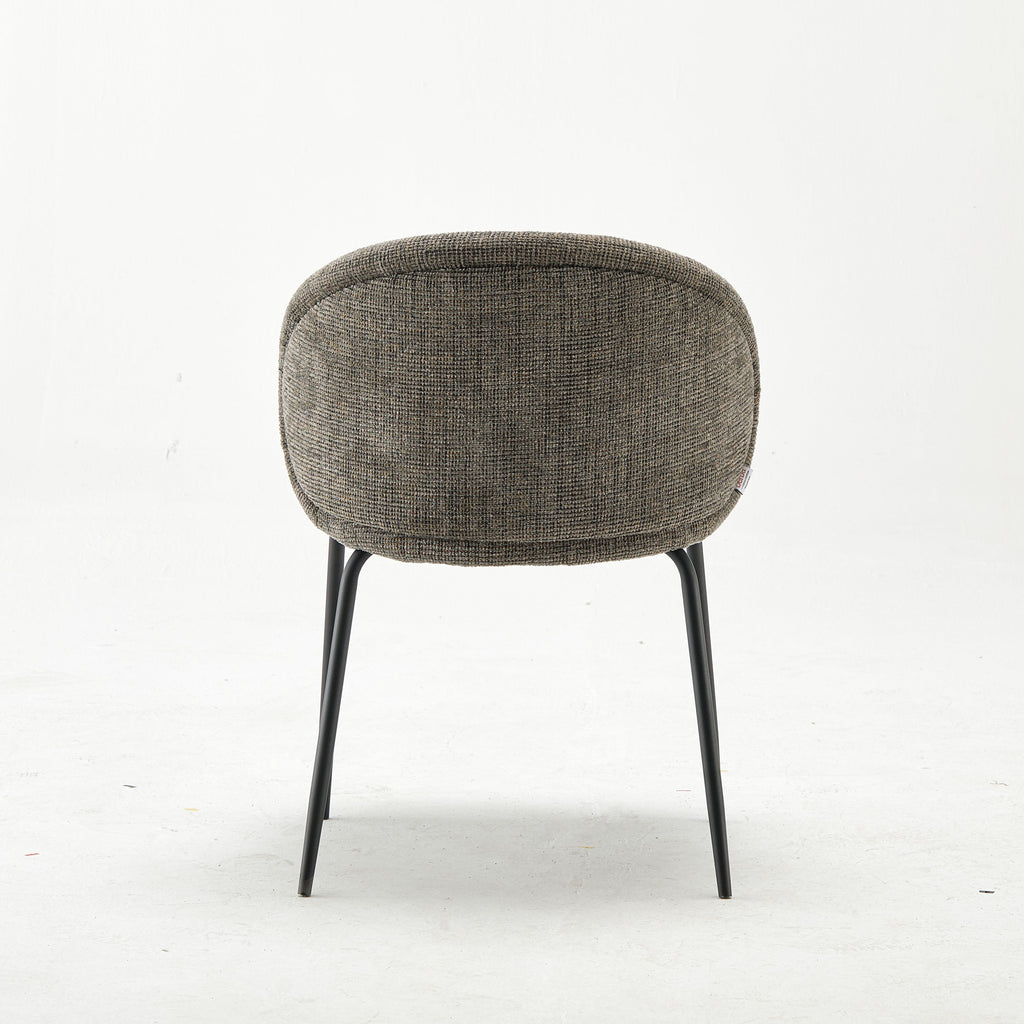Modern Upholstered Judith Dark Fabric Dining Chair