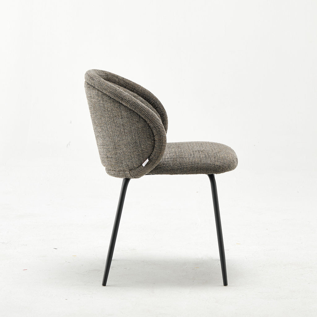 Modern Upholstered Judith Dark Fabric Dining Chair