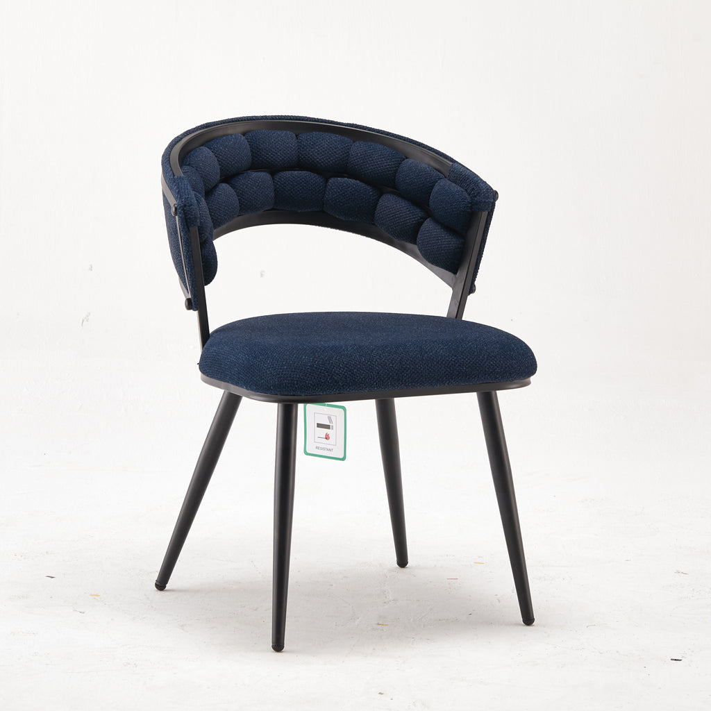 Modern Upholstered Mars Blue Accent Chair