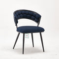 Modern Upholstered Mars Blue Accent Chair