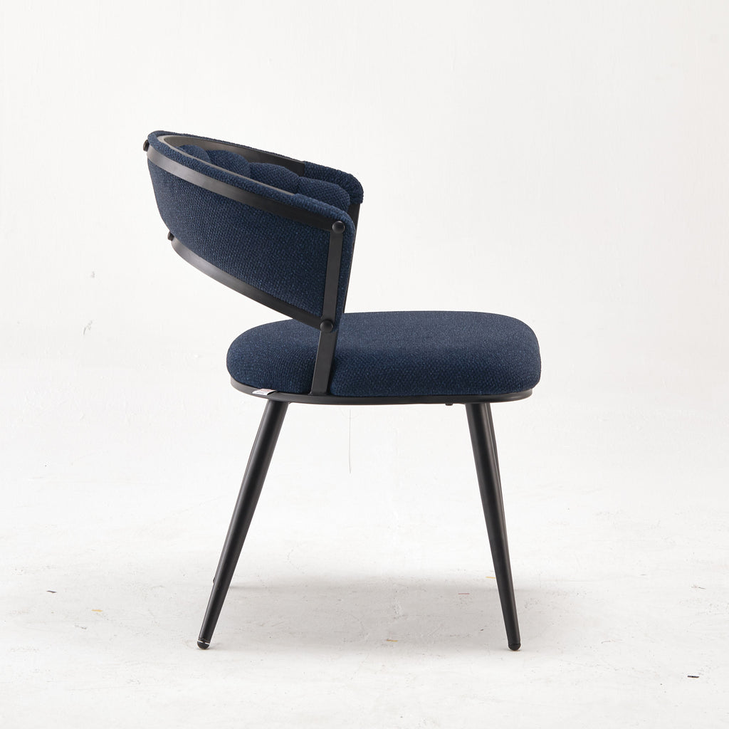 Modern Upholstered Mars Blue Accent Chair
