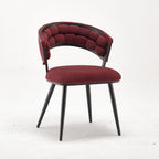Modern Upholstered Mars Red Accent Chair