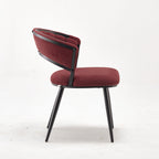 Modern Upholstered Mars Red Accent Chair