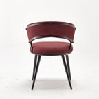 Modern Upholstered Mars Red Accent Chair