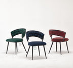 Modern Upholstered Mars Red Accent Chair