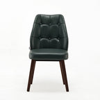 Elegant Prima Green Upholstered Dining Chair