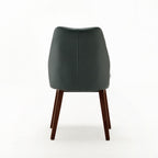 Elegant Prima Green Upholstered Dining Chair