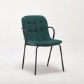 Modern Upholstered Rae Green Tufted Accent Chair