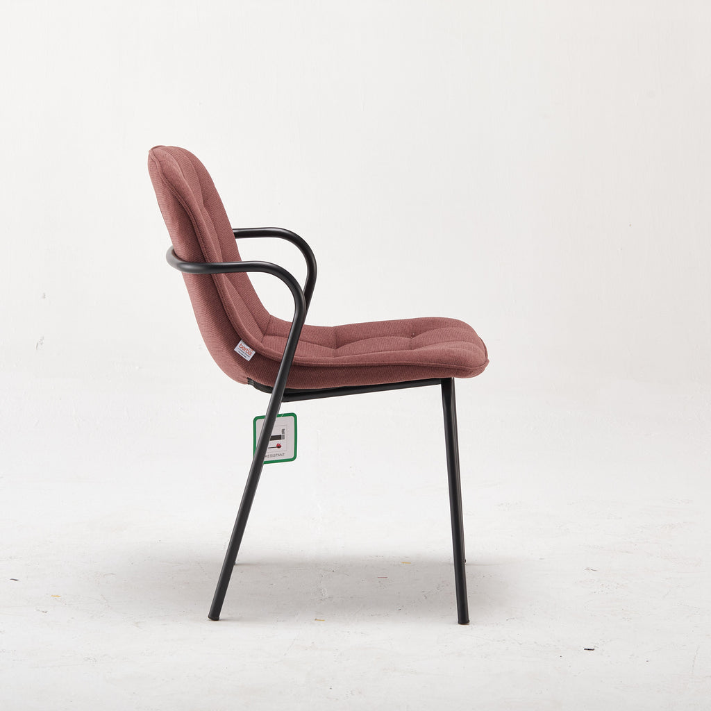 Modern Rae Red Upholstered Accent Chair