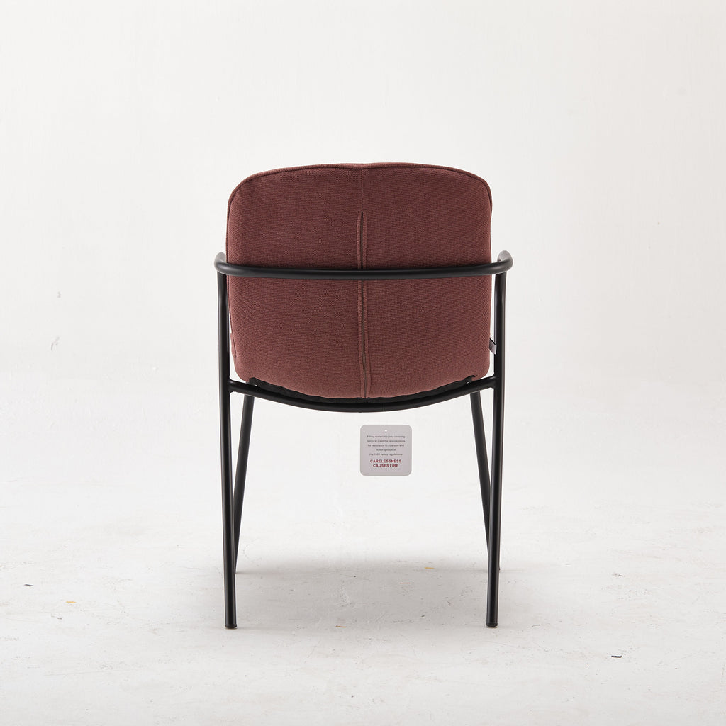 Modern Rae Red Upholstered Accent Chair