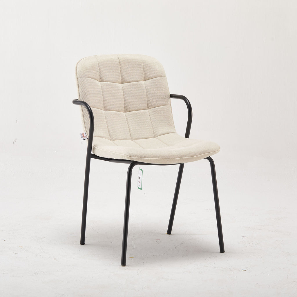 Modern Rae White Upholstered Accent Chair