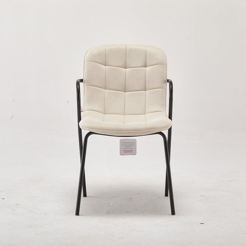 Modern Rae White Upholstered Accent Chair