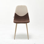 Modern Upholstered Sally Brown Dual-Tone Accent Chair