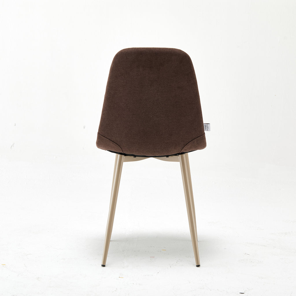 Modern Upholstered Sally Brown Dual-Tone Accent Chair