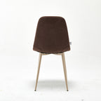 Modern Upholstered Sally Brown Dual-Tone Accent Chair