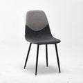 Modern Upholstered Sally Grey Dual-Tone Accent Chair