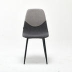 Modern Upholstered Sally Grey Dual-Tone Accent Chair