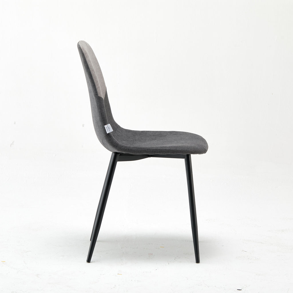 Modern Upholstered Sally Grey Dual-Tone Accent Chair