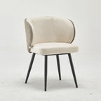 Modern Minimalist Upholstered Sevilla Beige Fabric Dining Chair
