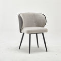 Modern Upholstered Sevilla Grey Fabric Dining Chair