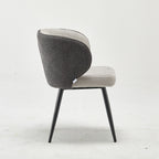 Modern Upholstered Sevilla Grey Fabric Dining Chair