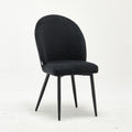 Modern Upholstered Sheila Black Fabric Accent Chair