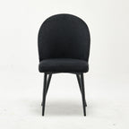 Modern Upholstered Sheila Black Fabric Accent Chair