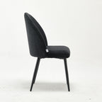 Modern Upholstered Sheila Black Fabric Accent Chair