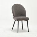 Modern Upholstered Sheila Grey Fabric Accent Chair