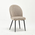 Modern Upholstered Sheila Beige Fabric Accent Chair
