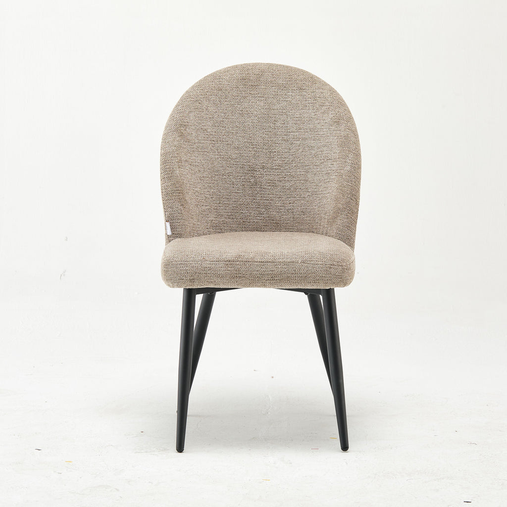 Modern Upholstered Sheila Beige Fabric Accent Chair