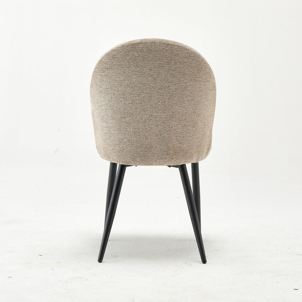 Modern Upholstered Sheila Beige Fabric Accent Chair