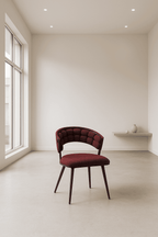 Modern Upholstered Mars Red Accent Chair