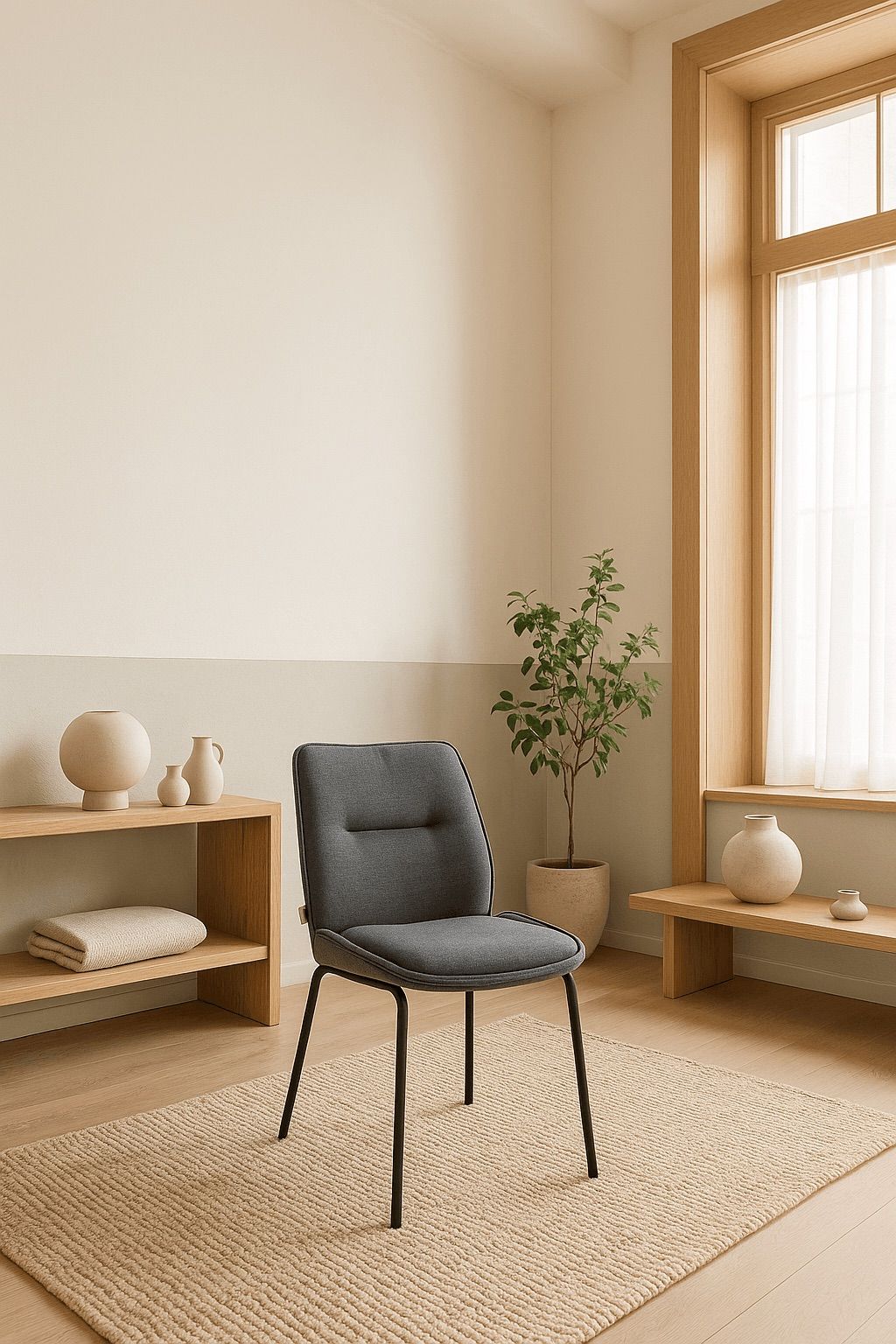 Modern Accent Owen Grey Upholstered Chair