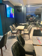 Modern White & Gold 120x60 Rectangle Marble Look Table