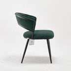 Modern Upholstered Mars Green Quilted Accent Chair
