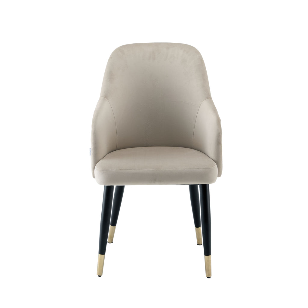 Modern Upholstered Beige Coco Accent Chair