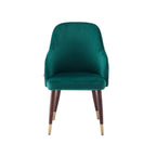 Emerald Green Coco Accent Chair with Tufted Upholstery