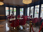 Sultan Burgundy Velvet Dining Chair for Modern Dining Room