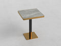 Modern Stone-Look 70x70 Square Gray Table