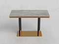 Modern Stone-Style 120x60 Rectangle Gray Table